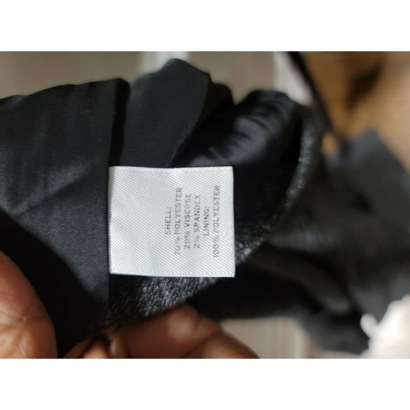 Halogen Women's Gray Polyester & Viscose Knee Length Flare Skirt Size Regular 6 - Picture 7 of 15